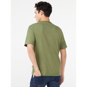 เสื้อยืดแขนสั้นสีเบจ300กรัมเสื้อยืดคอกลมทรงหลวมและธรรมดาสำหรับผู้ชายผู้หญิง - Product Image 2