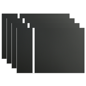 1.3mm <b>Black</b> to White Two-Tone <b>Acrylic</b> <b>Sheet</b> (4pcs) - Product Image 1