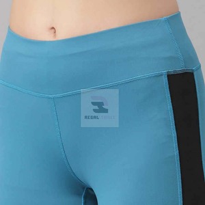 Leggings de sport taille haute pour femmes 100% coton Tissu tricoté confortable - Product Image 5