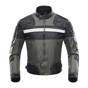 Veste de course de moto Protection intégrale du corps Manteau de ski en cuir coupe-vent de grande taille pour la colonne vertébrale de motocross - Product Image 4