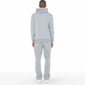 Men's Bold Graphic Eco-Friendly Training Fitness Sports <b>Tracksuit</b> Winter Two-Piece Set Custom Logo Printed 100% Cotton Plain - Product Image 2