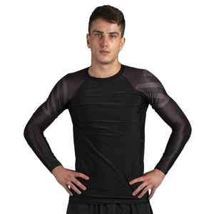 Rashguard MMA BJJ No Gi Jiu Jitsu camisa de compresión UPF50 + secado rápido transpirable logotipo personalizado ropa de entrenamiento de gimnasio ropa deportiva - Product Image 6