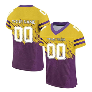 Nom et numéro d'équipe imprimés par sublimation pour hommes, personnalisez vos propres maillots, uniformes de sport maillots de football américain - Product Image 1