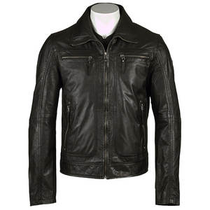 Chaqueta de Cuero para Hombre de Alta Calidad Directo de Fábrica 2026, Estilo Informal para Exteriores con Cuello y Cremallera, Chaqueta de Invierno - Product Image 1