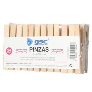 Pinzas de madera para la ropa 24 piezas (GSC 002702549) - Product Image 2