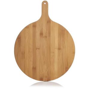 Tabla de cortar de madera redonda hecha a mano para Pizza con mango, tabla para cortar queso, los más vendidos, utensilios de cocina 2023 - Product Image 1