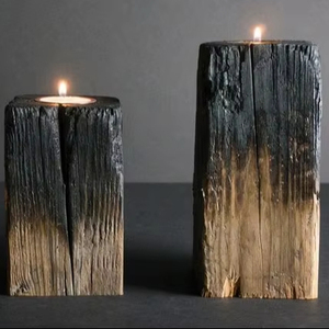 SOPORTE DE VELA DE ASISTENCIA SOPORTE DE VELAS DE MADERA PARA LA Decoración DEL HOGAR Soporte de pilar de vela más vendido de Antique Creations - Product Image 1