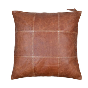 New Design Solid Color Pillow <b>Cushion</b> <b>Cover</b> With All Size Available / Handmade Genuine Leather <b>Cushion</b> <b>Covers</b> for Sale - Product Image 1