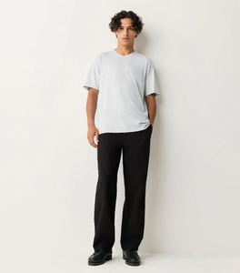 T-shirt à manches courtes et col en V pour hommes T-shirt en coton lourd 260gsm impression personnalisée en vrac - Product Image 3