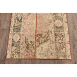 Turkish Vintage Small Rug 2.1x3 ft, <b>Brown</b> <b>Wool</b> Rug - Product Image 2