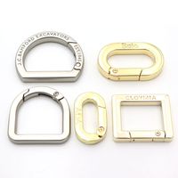 Mousqueton personnalisé rectangulaire plat avec logo, boucle carrée en métal ouvrable, fermoir à anneau à ressort noir mat en émail souple
