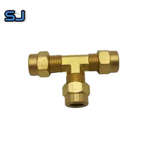 Union in Connector Quick Connector Parker Air Hose Union Connector T Pipe Fitting Irrigation Brass High Pressure Male Elbow TW