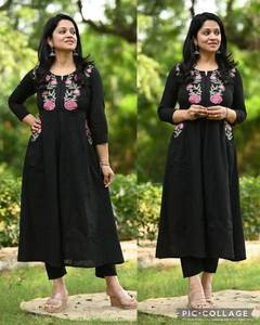 Événement sortant spécial PURE COTTON 60 60 tissu beau Design fantaisie Kurti ensemble pour femmes ou filles porter tissu à la mode/vente - Product Image 3