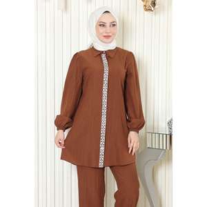 ชุดลำลอง ElbiseStone แบบ 2 ชิ้น ความยาวปานกลาง แขนยาว พร้อมดีเทลทันสมัย ผลิตจากผ้าฝ้าย 100% - Product Image 2