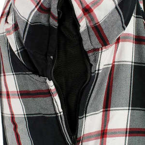 Men's High Quality Regular-Fit Long-Sleeve Plaid Flannel <b>Shirt</b> Breathable Protective Sportswear for Motorbike Racing - Product Image 2