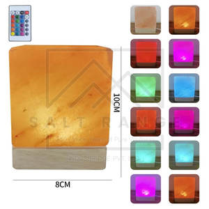 โคมไฟเกลือแกะสลักทรงลูกบาศก์ ราคาถูก คุณภาพสูง ขนาดสั่งทำได้ ของตกแต่งบ้าน ขายส่ง - Product Image 2