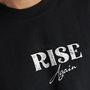 Fabricant de t-shirts DTG graphiques Streetwear à impression numérique personnalisée, poids lourd 300GSM - Product Image 5