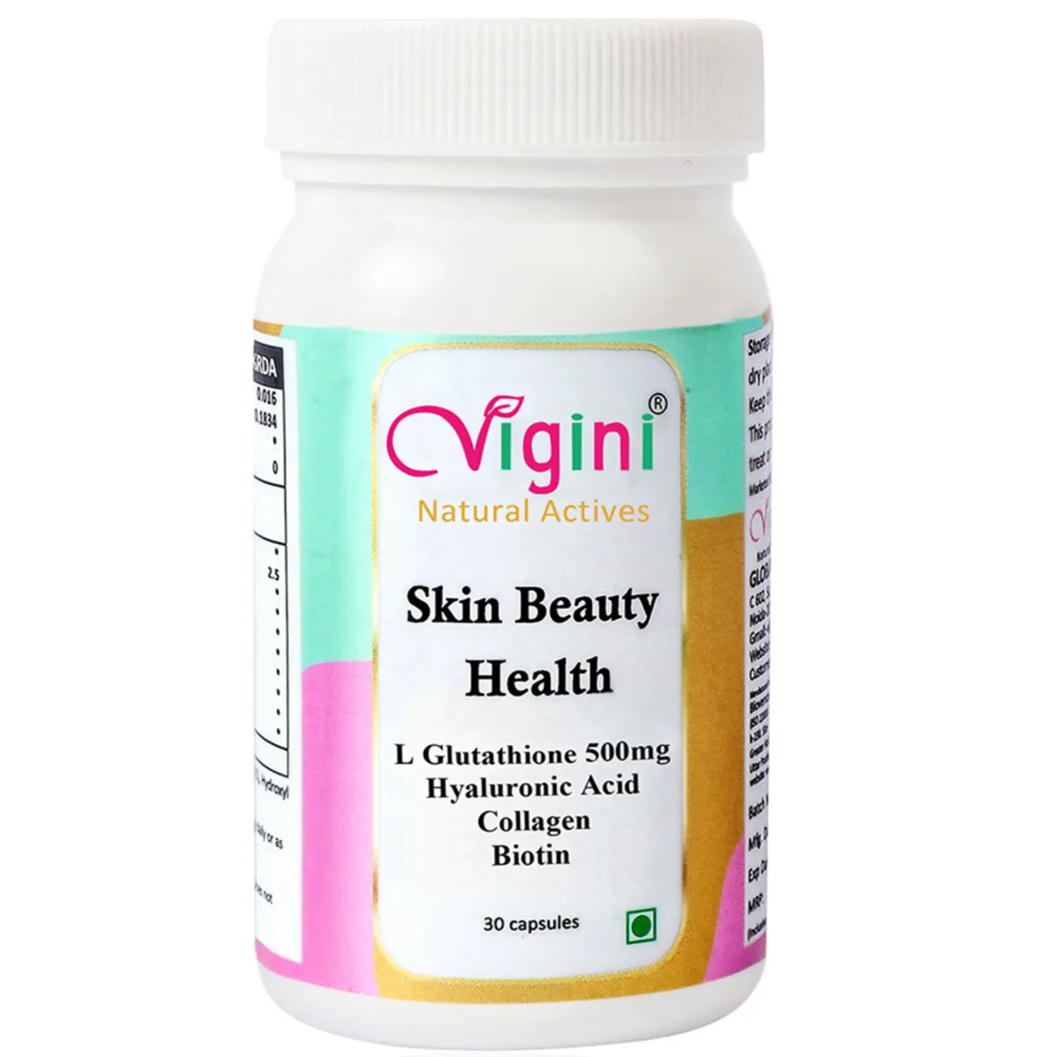 Vigini Natural Active Skin Light ening White ning Glühende Anti-Aging-L-Glutathion-Kapsel für Männer und Frauen Vitamin C-Kollagen