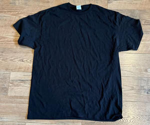 Camiseta personalizada de algodón para hombre, cuello redondo, manga corta, transpirable, ajuste negro e informal - Product Image 5