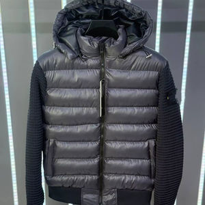 เสื้อแจ็คเก็ตตัวยาวมีฮู้ดสำหรับผู้ชาย, เสื้อโค้ทแฟชั่นสำหรับใส่ให้ความอบอุ่นมีกระเป๋ามีซิป - Product Image 1