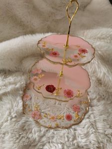 แม่พิมพ์ซิลิโคนสำหรับทำขนมถาดผลไม้รูปทรงกลม3ชั้นแบบทำมือถาดชา - Product Image 3