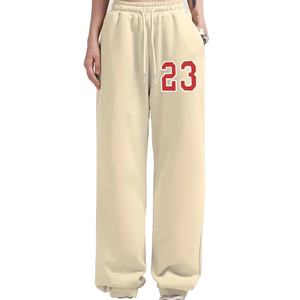 Vente en gros de pantalons de jogging 100% coton personnalisés pour femmes, meilleures ventes OEM, vêtements décontractés de style urbain pour femmes, pantalons et pantalons à vendre - Product Image 1