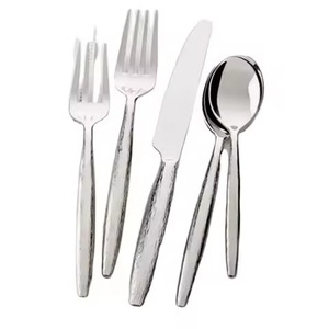 Juego de Cubiertos de Metal pulido con espejo de primera calidad, cubiertos modernos de acero inoxidable, vajilla elegante para una experiencia gastronómica de lujo - Product Image 1