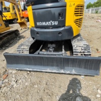 Excavatrice d'occasion Komatsu PC55MR d'origine japonaise, 5 tonnes, pour travaux de construction
