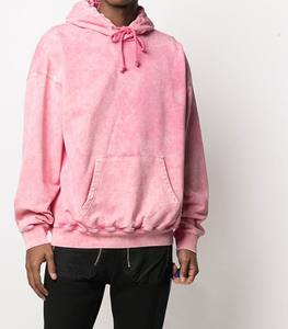 Sudaderas con capucha de lavado ácido GSM 500 para hombre de la mejor calidad diseño personalizado con logotipo frontal ajustado directo de la fábrica de Pakistán - Product Image 1