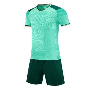 DELAWARE INDUSTRIES Ensemble de maillot de football à manches courtes, col en V, 100 % polyester, maillot 2025, impression par sublimation personnalisée pour équipe, séchage rapide - Product Image 4