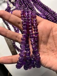 สร้อยคอลูกปัดอเมทิสต์ธรรมชาติแบบพรีเมี่ยมลูกปัดหินอัญมณีระดับพรีเมี่ยม - Product Image 3