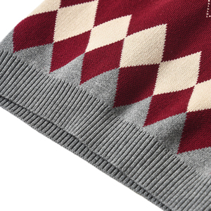 Wholesale Custom Made OEM Knit Woolen <b>Sweater</b> for Women Thick Long Sleeve Warm Knitted Argyle <b>Sweater</b> for Women Stylish <b>Sweater</b> - Product Image 4