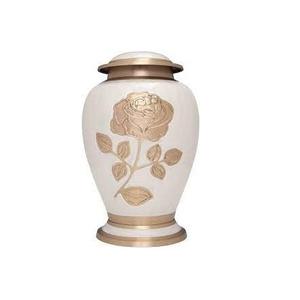 EW-urna de cremación para adultos, urna funeraria clásica de metal y latón de alta calidad con grabado - Product Image 1