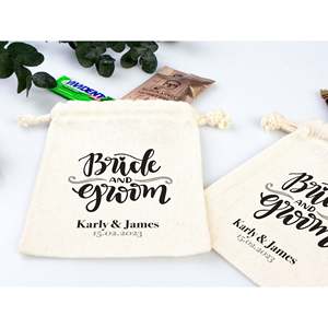 Sacs en coton personnalisés avec nom pour kit de récupération mariés – Cadeaux de fête de bachelorette - Product Image 4