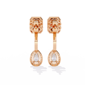 Boucles d'oreilles en or 18 carats avec diamants de laboratoire pour femmes, taille brillant, pour fiançailles et mariage, bijoux fins, certifiées IGI, luxe, premium, élégantes - Product Image 6