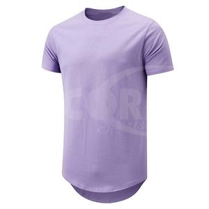 Camisetas de algodón de manga corta de hombre en blanco transpirable de alta calidad y color liso personalizadas al por mayor para hombre - Product Image 1