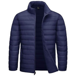 เสื้อแจ็คเก็ตพัฟเฟอร์น้ำหนักเบาสำหรับผู้ชาย OEM เสื้อโค้ทแบบเย็บติดกัน มีกระเป๋า กันน้ำ กันลม สวมใส่สบายๆ สำหรับกิจกรรมกลางแจ้ง แฟชั่นผู้ชายแบบมีฉนวน - Product Image 1