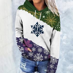 2025 sudaderas con capucha impresas personalizadas para mujer, sudaderas con capucha Premium con hombros caídos elegantes, nuevo jersey transpirable de algodón 100% - Product Image 6