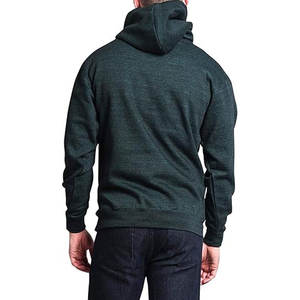 Sweats à capuche en molleton de charbon de bois Sweat-shirt lourd de qualité supérieure pour hommes Vente directe d'usine Sweats à capuche avec logo imprimé coupe jeune et ajustée - Product Image 2