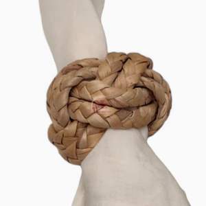 Anneaux de serviette en osier rotin tissés ronds de serviette rustiques pour la Saint-Valentin Thanksgiving fête d'anniversaire dîner décorations de table - Product Image 5