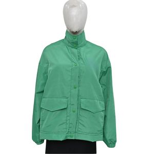 แจ็กเก็ตกันลมบอมเบอร์กันลมผ้าใบคุณภาพสูงสำหรับผู้ชายแจ็คเก็ตผ้าใบกันน้ำพิมพ์โลโก้ตามสั่ง - Product Image 1