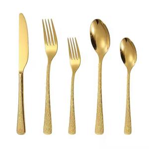 Designer Handle Gold Finished Cutlery Set Premium Stainless Steel <b>Flatware</b> for Elegant Dining Parties and Home Hosting a - Product Image 1