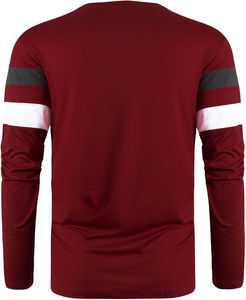 Camiseta de algodón 100% para hombre, camisetas de manga larga estampadas de corte holgado, camiseta de manga larga de entrenamiento de gimnasio para hombre de alta calidad - Product Image 2