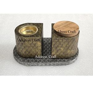 Brûleur d'encens Mubkhar en bois de Style arabe de haute qualité et coffret décor de bureau à domicile brûleur d'encens Bakhoor ensemble brûleur d'Oud - Product Image 1