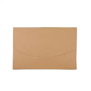 16*10.5*0.5cm 빈 블랙 화이트 크래프트 종이 봉투 엽서 인사말 카드 커버 사진 포장 상자