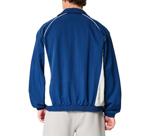 Veste coupe-vent confortable, veste coupe-vent en nylon à blocs de couleurs personnalisée de haute qualité, grande taille - Product Image 2