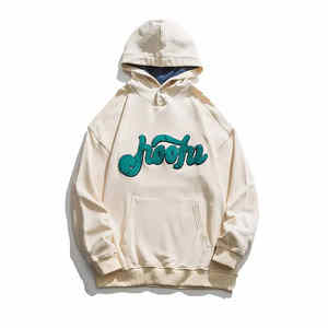 Sudadera con capucha de invierno de lana recortada con cremallera personalizada para hombre de alta calidad 100% algodón forrado desgastado de gran tamaño sólido fabricante directo - Product Image 1