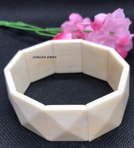 <b>Hand</b> Carved Buffalo Bone & Resin Lightweight Fashionable Artisan-Made Tribal Style Bracelet Jewelry for Men and Women - Product Image 1