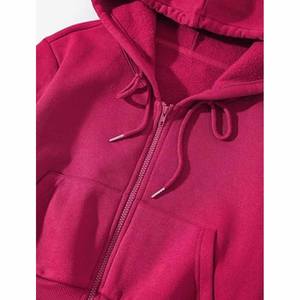 เสื้อสเวตเตอร์มีฮู้ดแขนยาวแบบรูดซิปมีกระเป๋า - Product Image 3