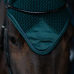 Bonnet de mouche de cheval léger et respirant couvre-oreille au crochet lavable ajustement confortable fabriqué au Pakistan idéal pour l'entraînement d'équitation - Product Image 6